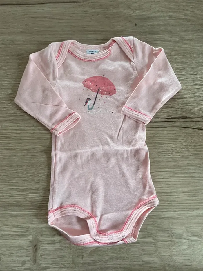 Hauts et body - 6 mois fille - Okaïdi - Petit bateau - photo numéro 4