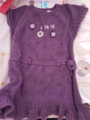 Robe violette 6mois