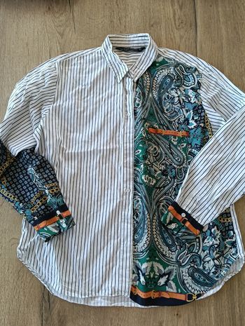 Chemise bi matière zara
