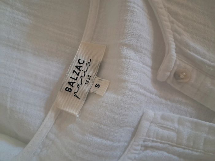 Balzac blouse été blanche T.36/38 en tbe - photo numéro 9