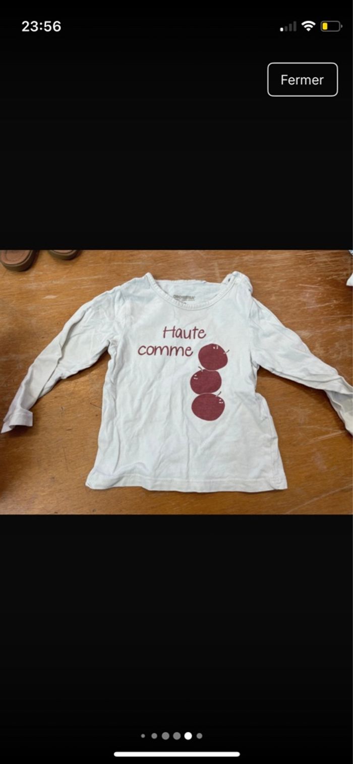 Lot de 8 t-shirt fille 18 mois - photo numéro 8