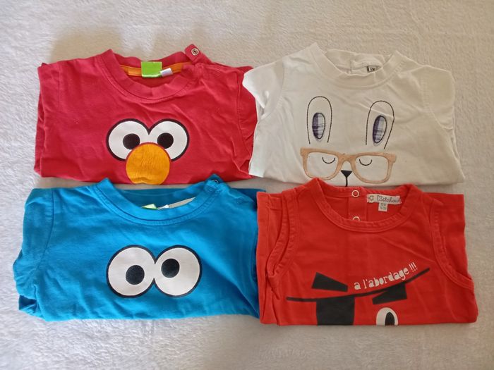 4 Tshirts manches courtes