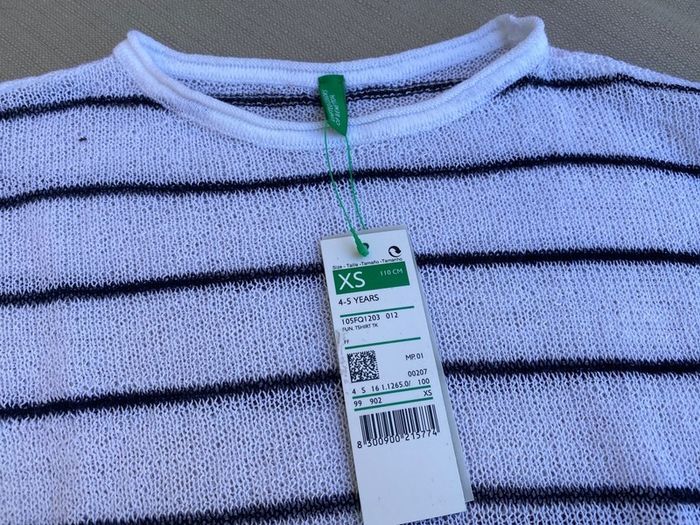 pull léger Benetton 4 5 ans Neuf - photo numéro 4