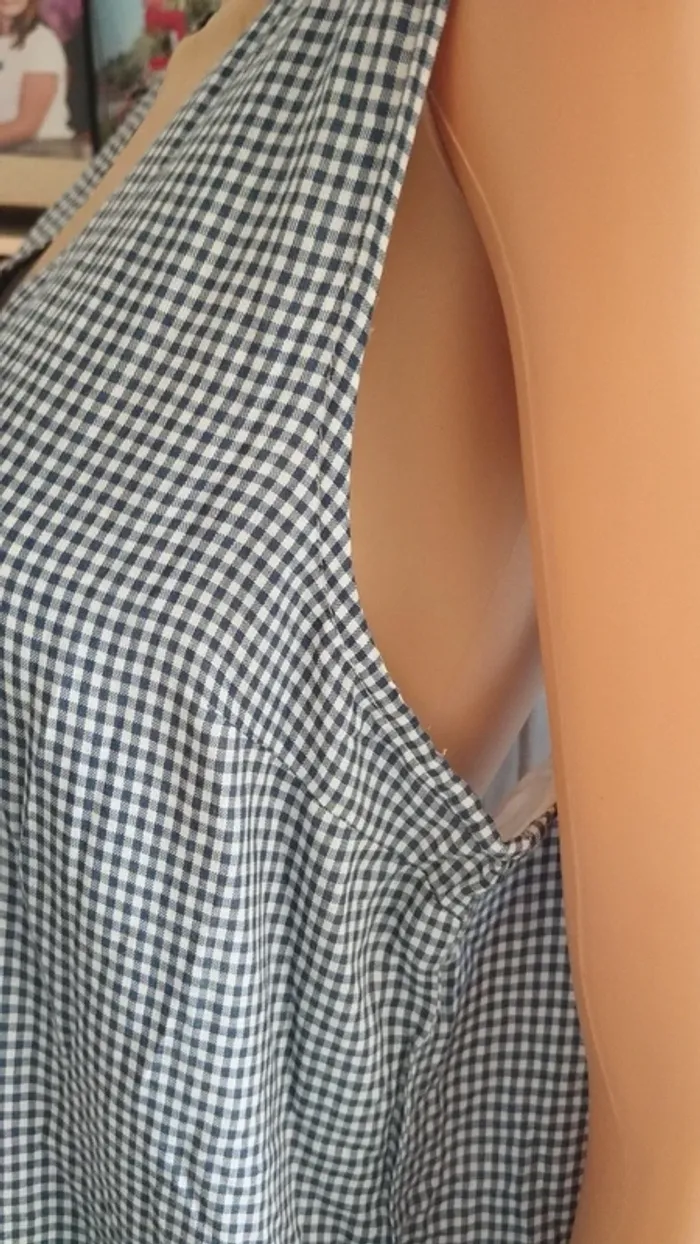 Combi short bleu et blanc a carreaux - photo numéro 11