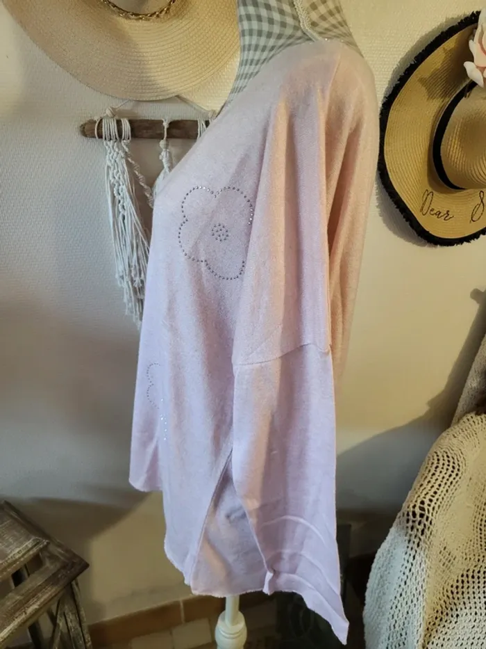 Pull léger fleur - photo numéro 4