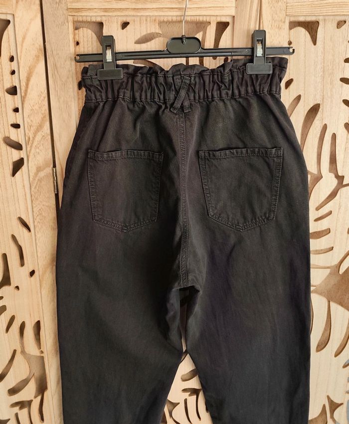 Jean coupe carotte taille haute Taille S Stradivarius - photo numéro 5