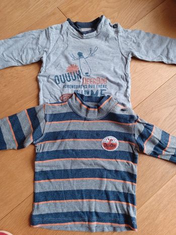 Lot 2 Blouses col roulé