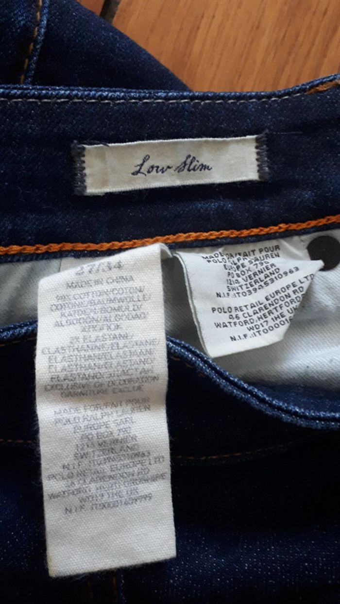 Jean ralph lauren slim brut taille 37 longueur 34 - photo numéro 5