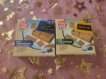 Lots 2  boîtes d'apprentissage