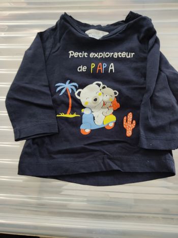 T-shirt manche longue 3 mois