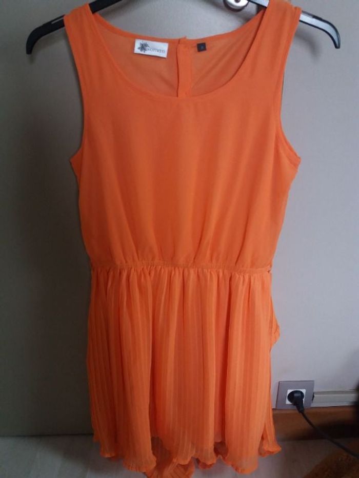 Robe uni orange