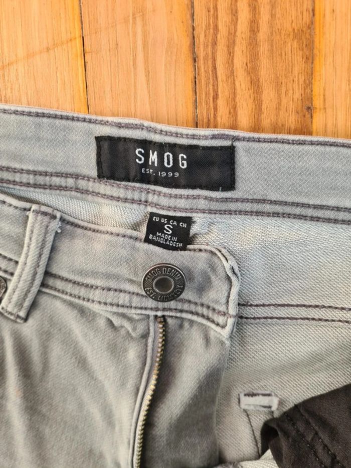 Short stretch gris clair bon état Taille S - photo numéro 6