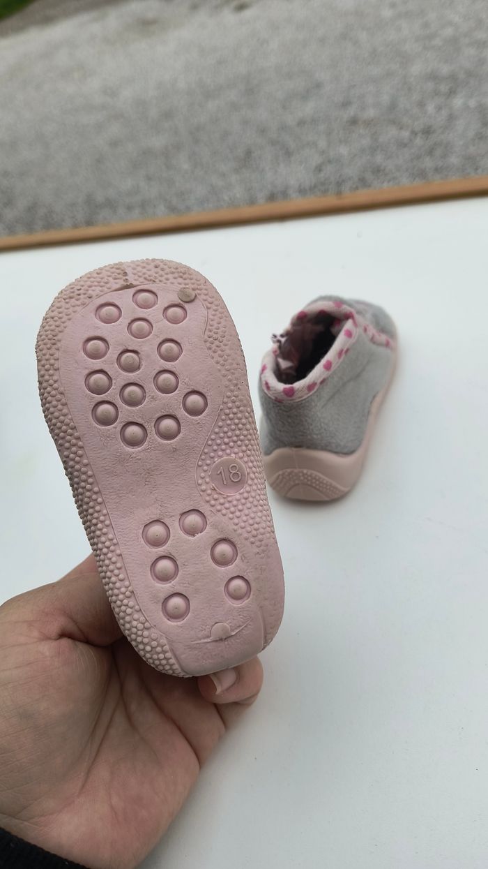 Chaussons tissus chaud taille 18 - photo numéro 3