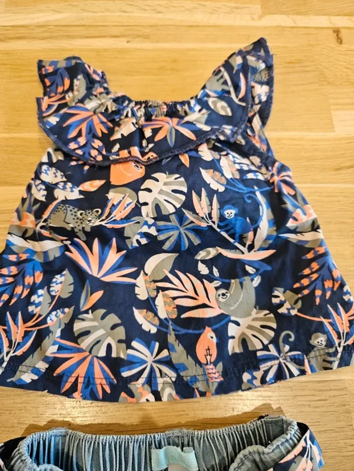 Ensemble haut et short 3 mois - photo numéro 3