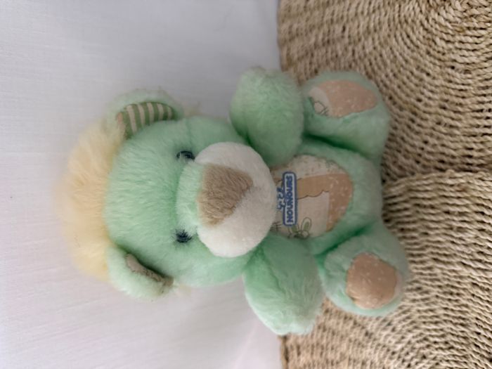 Peluche vintage lion vert nounours - photo numéro 4