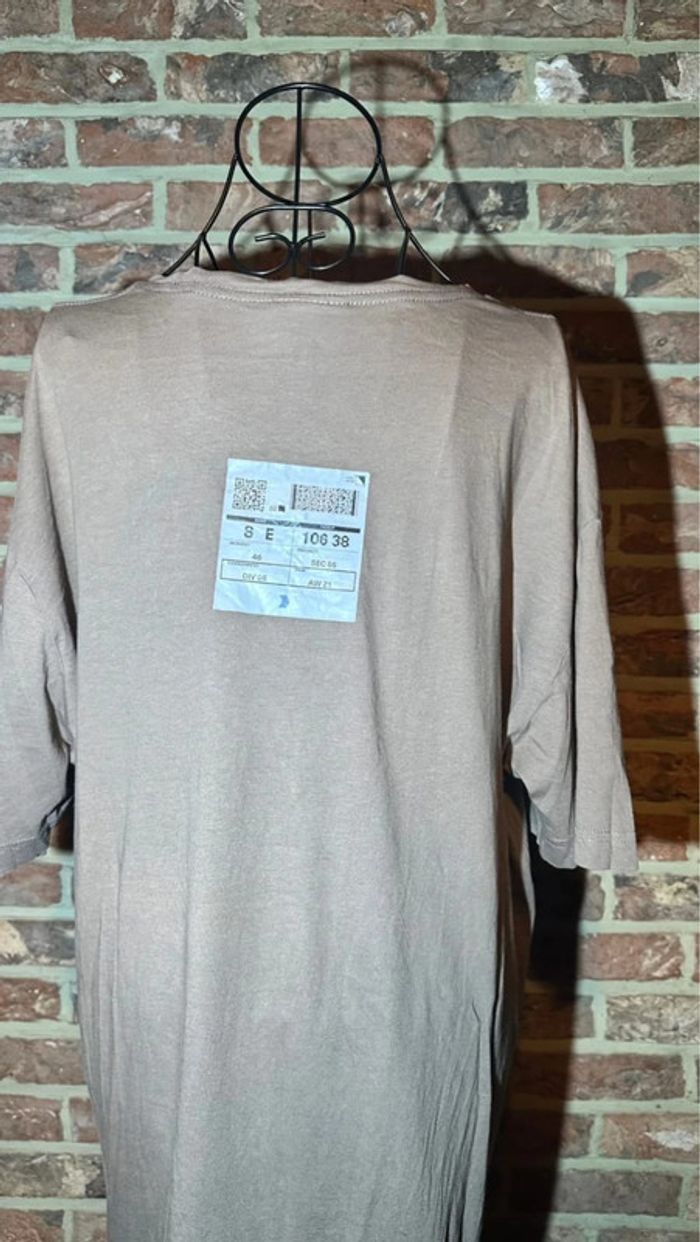 T-shirt brun à motifs H&M Taille XL - photo numéro 7