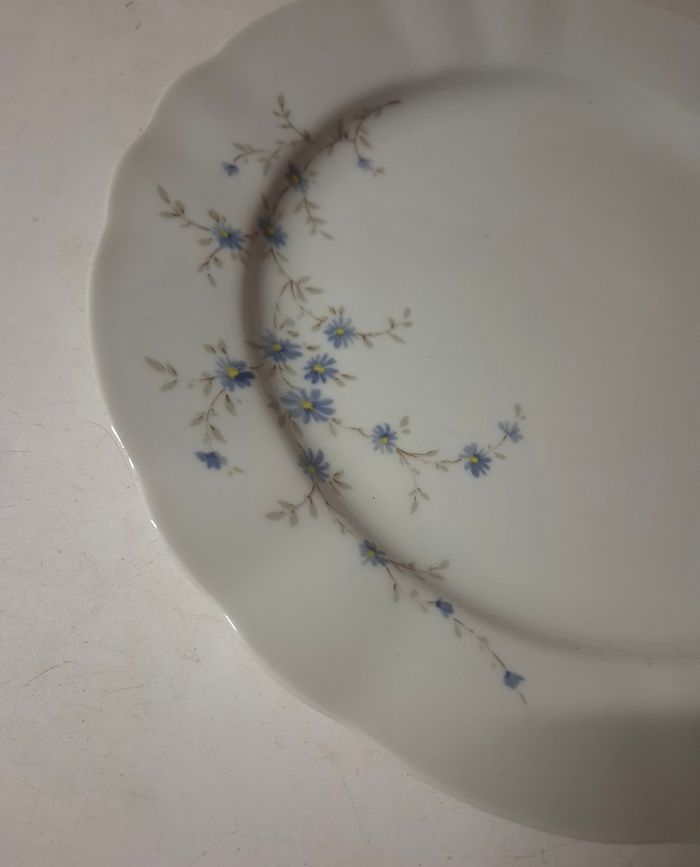 Assiette plate porcelaine fine fleur bleue winterling markletheuthen bavaria - photo numéro 2