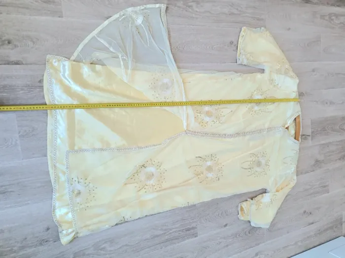 Caftan 2 pièces jaune - photo numéro 4