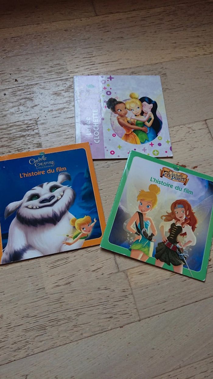 Lot 3 petits livres "la fée clochette"