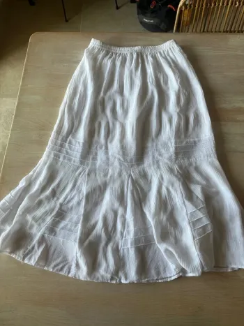 Jupe blanche midi