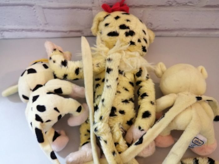 peluche marsupilami maman et 2 bébés - photo numéro 4