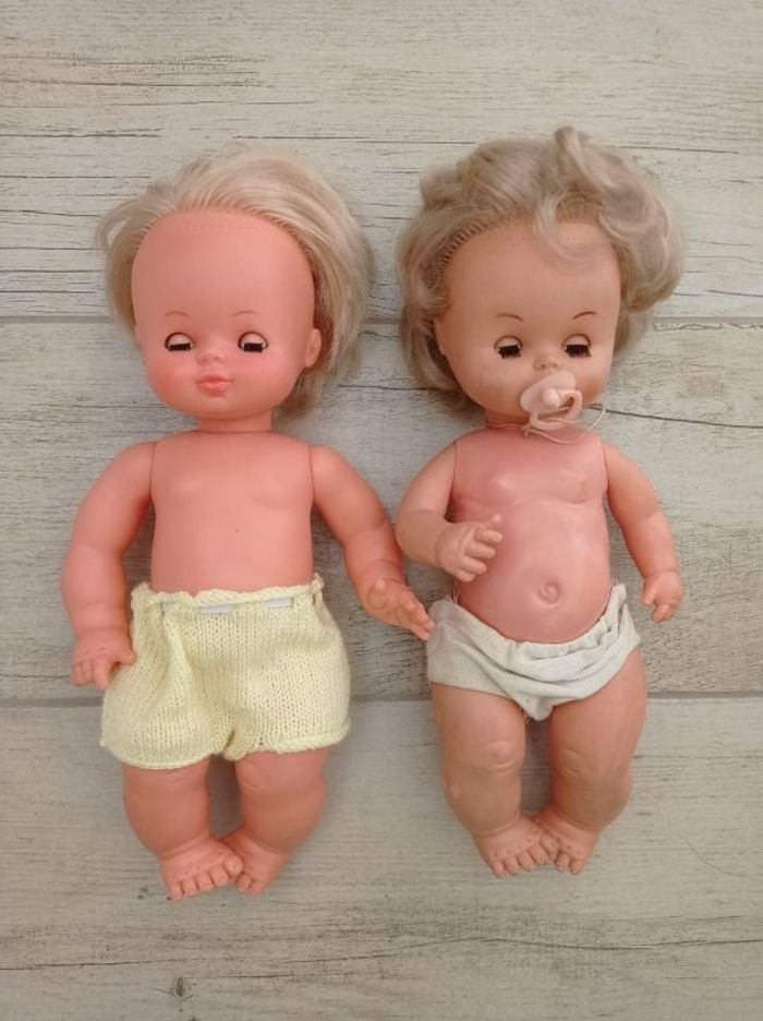 Lot de 2 poupées anciennes - Vintage