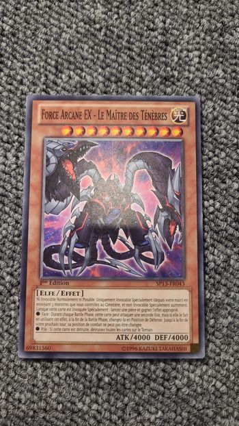 Carte yu gi oh  - Force Arcane EX - le maître des ténèbres  - 1996