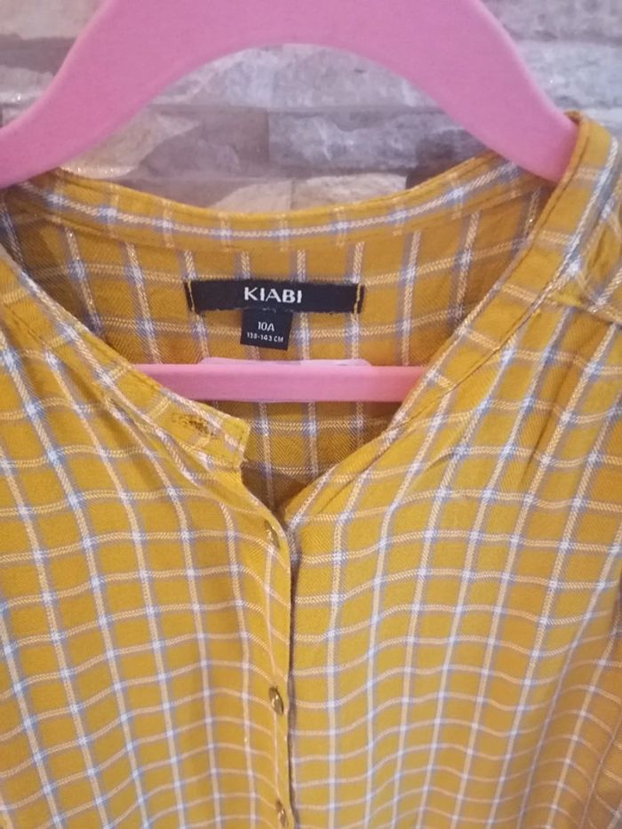 Chemise doré /moutarde 10ans - photo numéro 2