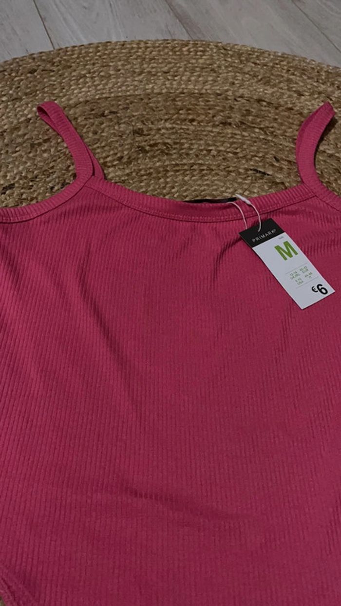Body rose côtelé neuf Primark - photo numéro 2
