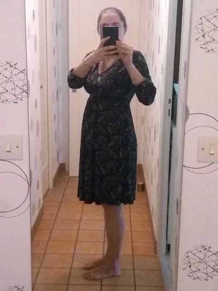 Robe grossesse maternité taille 38.manches 3/4 - photo numéro 2