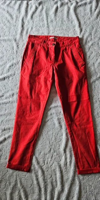 Pantalon rouge elora français