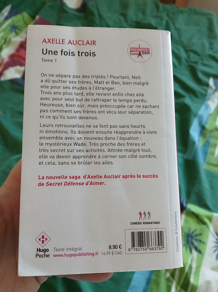 Livre "Une fois trois" de Axelle Auclair - photo numéro 2