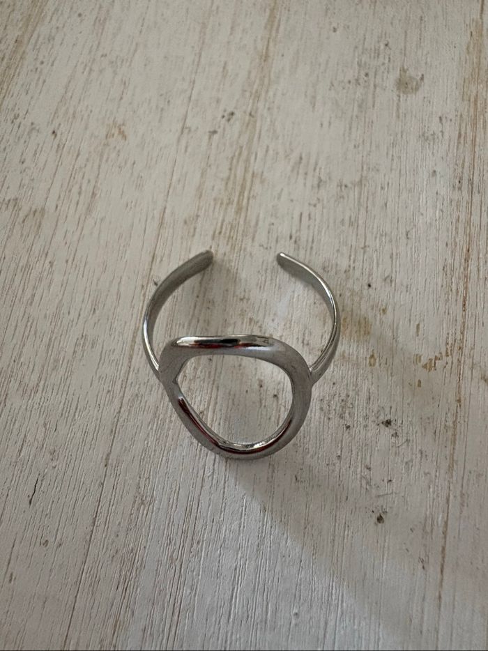 Bague argentée acier inoxydable - photo numéro 4