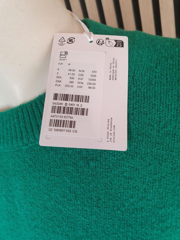 Magnifique pull d'hiver vert Paris Atelier 🍀 - photo numéro 6