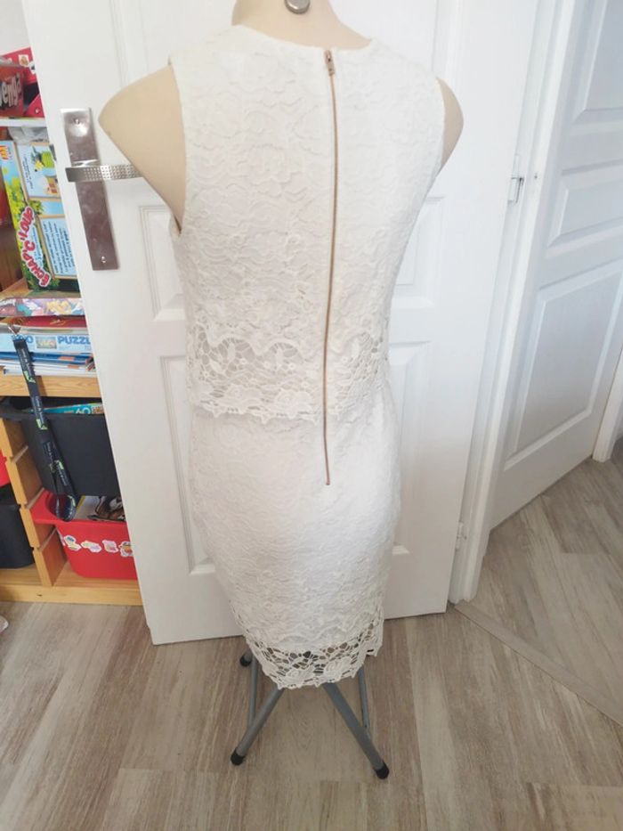 Robe dentelle blanche taille 38 - photo numéro 4