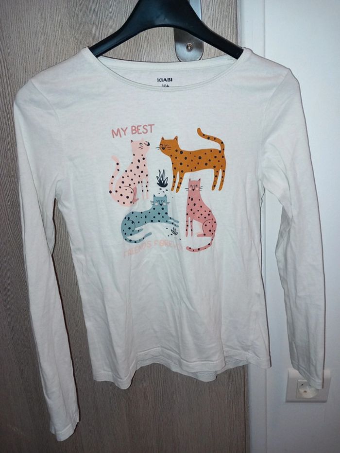 Tee-shirt manches longues 10ans kiabi