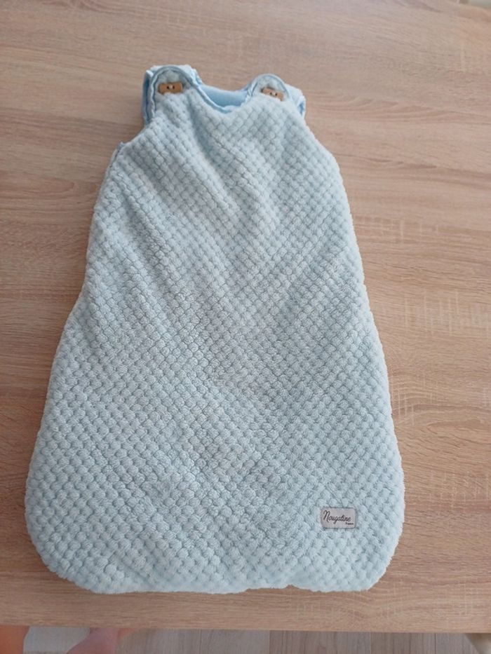 Gigoteuse nougatine bleu clair 0/6m