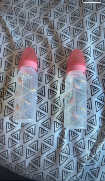 Lot de 2 biberon licorne