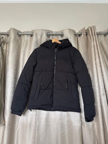 Doudoune noire à capuche - Taille S - Homme