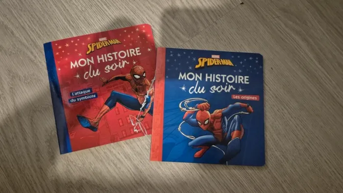 2 livres spiderman neuf histoire du soir