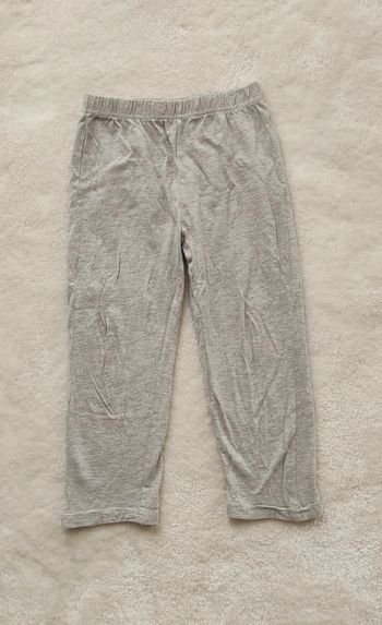 Bas de pyjama gris 3/4 ans