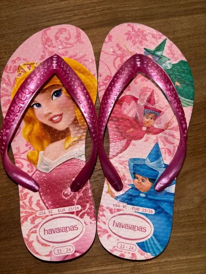 Tong havaianas le belle au bois dormant taille 23/24 - photo numéro 2