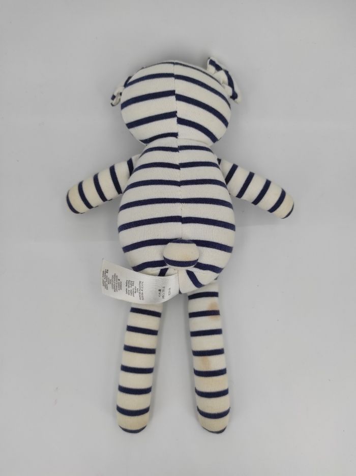 Doudou Ours rayé marin Petit Bateau - photo numéro 2