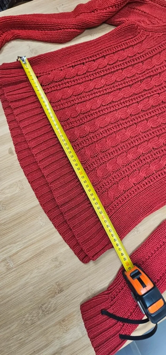 Pull rouge pas trop épais In extenso T:M  38/40 - photo numéro 11
