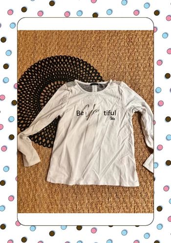 TEE shirt  blanc argent ikks