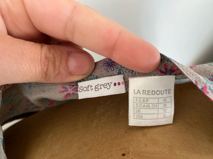 Robe en soie Soft Grey 40 - photo numéro 5