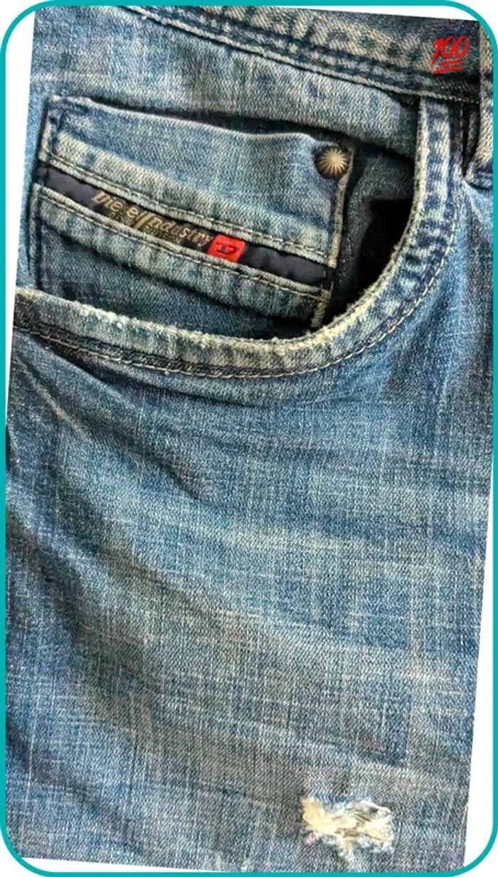 Jeans destroy Diesel Sleenker homme 46 - photo numéro 4