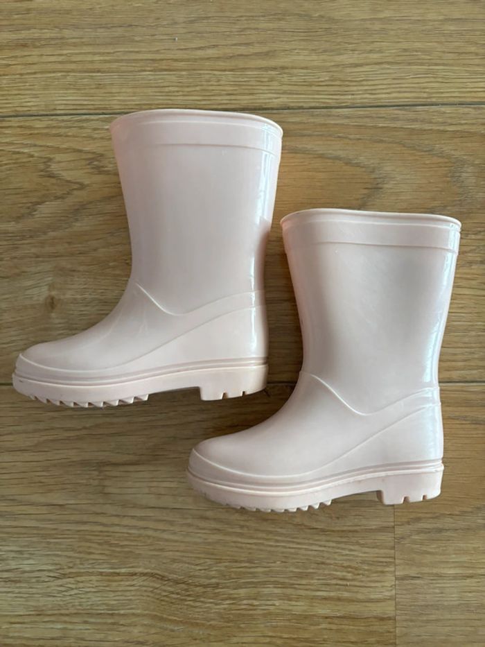 Bottes de pluie fille rose taille 22/23 - photo numéro 2
