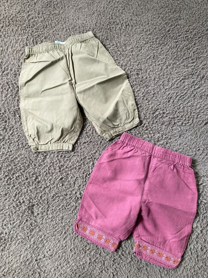 Lot de 2 shorts 12 mois