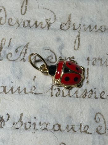 Pendentif coccinelle en Or 750